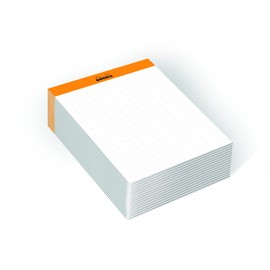 Rhodia Rhodiatime 194046C Memo Pad N°13 DIN A6 11.5 x 16 cm, Squared, 240 Sheets, 80 g, Compact and Practical, Individually Shrink-Wrapped, Orange, Pack of 1