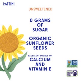 Lattini Unsweetened Non-Dairy Sunflower Milk | Plant-Based, Vegan, Sustainable, Non-GMO - Allergen Free Milk Alternative 32 fl oz (Pack of 6)