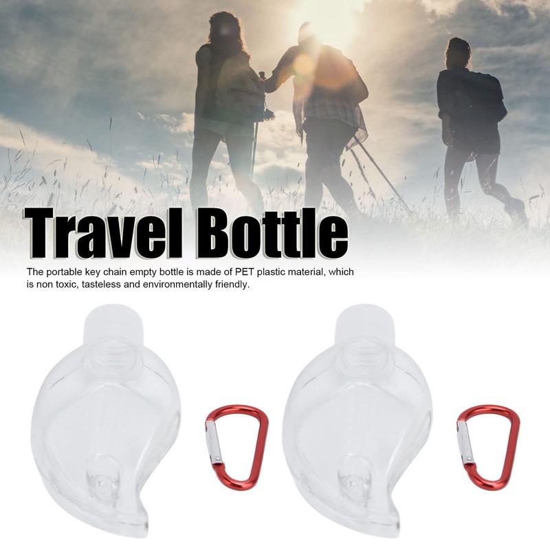 QANYEGN 2Set 50Ml Travel Bottle, Flip-top Plastic Liquid Bottle, Refillable