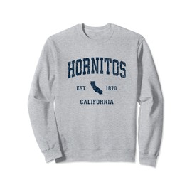 Hornitos California CA Vintage Athletic Navy Sports Design Sweatshirt
