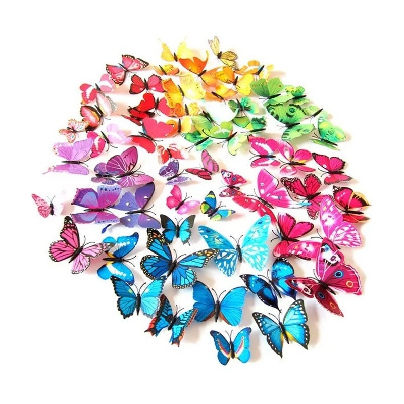 generic 108 Piezas Mariposas Decorativas Pegatina Pared