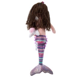 The Petting Zoo, Mermaid Doll with Unicorn Stuffed Animal, Gifts for Girls, Mermaid Plush Doll with Unicorn Plush Toy, 17 inch, Brunette-Boho