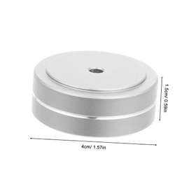 FUNOMOCYA Aluminum Speaker Isolation Feet Mat Subwoofer Vibration Reducing Base for Equipment Stability Slip Foot Pads for CD Players and Computer Cases Shockproof Floor Protector