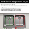 2Pack Sink Protectors for Kitchen Sink 13"x16"and 11.2"x14.5",Stainless Steel Sink