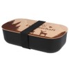 Spruchreif Lunch Box with Engraved Breakfast Board, Plastic Lunch Box,