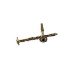 WoodPro Fasteners ST516X4B 5/16-Inch by 4-Inch Length Round Washer Head Exterior Wood Screws, 250-Pack , Gold