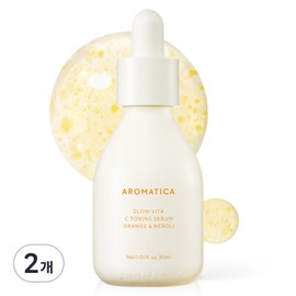 아로마티카 글로우 비타 씨 토닝 세럼 오렌지 앤 네롤리, 30ml, 2개 Aromatica Glow Vita C Toning Serum Orange & Neroli, 30ml, 2 pcs