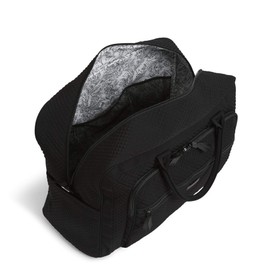 Vera Bradley Women's Microfiber Grand Weekender Travel Bag, Black, One Size