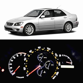 WLJH Bright White Dash Instrument Panel Gauge Cluster Led Light Bulbs Kits For Lexus Is300 2001-2005, Pack of 5