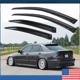 Gearzaar Window Visor Vent Rain Guard Deflector For 2006-2012 Lexus IS250 IS350 Sedan USA