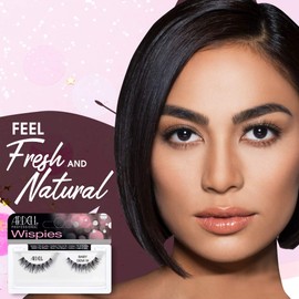 Ardell Wispies Eyelashes Baby Demi - Black, Soft Band Dramatic Volume Wispy Lashes, 4 Pack | Ardell