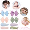 ZKSXOA Baby Girl 8 Pcs Bow Headbands & Hair Clips