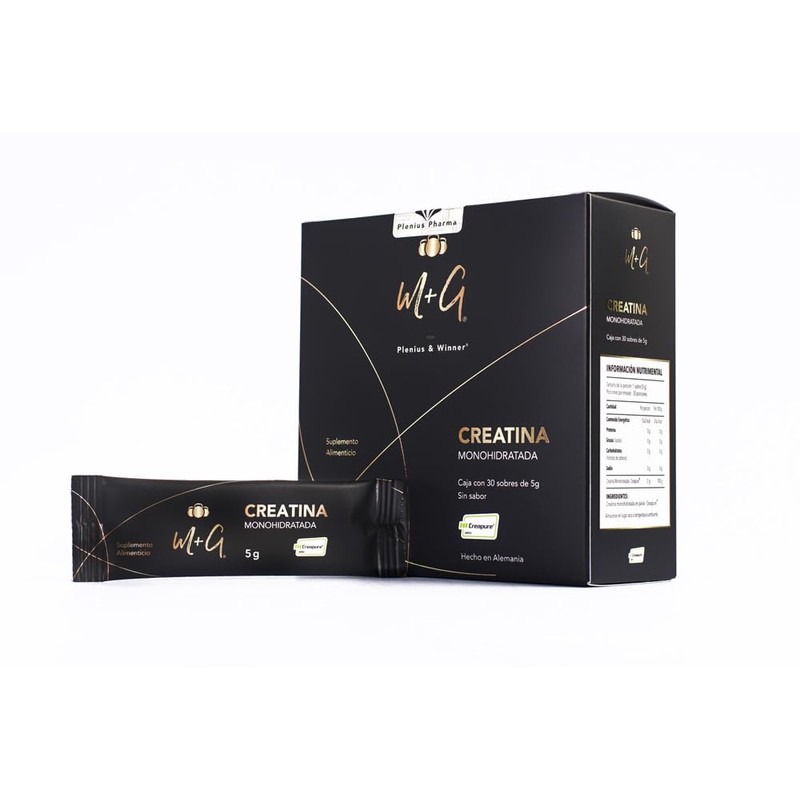 Creatina Monohidratada Creapure PLENIUS & WINNER M+G® - 30 Sobres