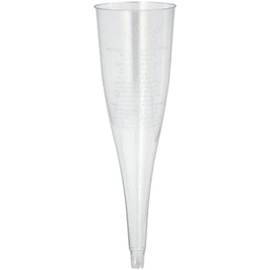Papstar 12186 Disposable Champagne Flutes without Base PS 0.1 Litre Diameter 5 cm Height 17.5 cm Clear Pack of 50