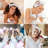 Cat Ears Headband, 3PCS Cute Spa Headbands and Wristband Set,