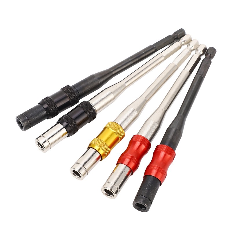 5Pcs Drill Bit Extension 1/4in Hex Shank Magnetic Screwdriver Bit