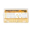 GASHER 104Pcs Brass Pipe Fittings Assortment Kit, Reducing Adapter, Hex