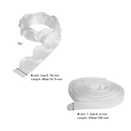 lyy-biuty Women Wedding Dress Satin Corset Back Kit Adjustable Fit Zipper Replacement White Satin Corset Back Kit for Prom Dresses Party