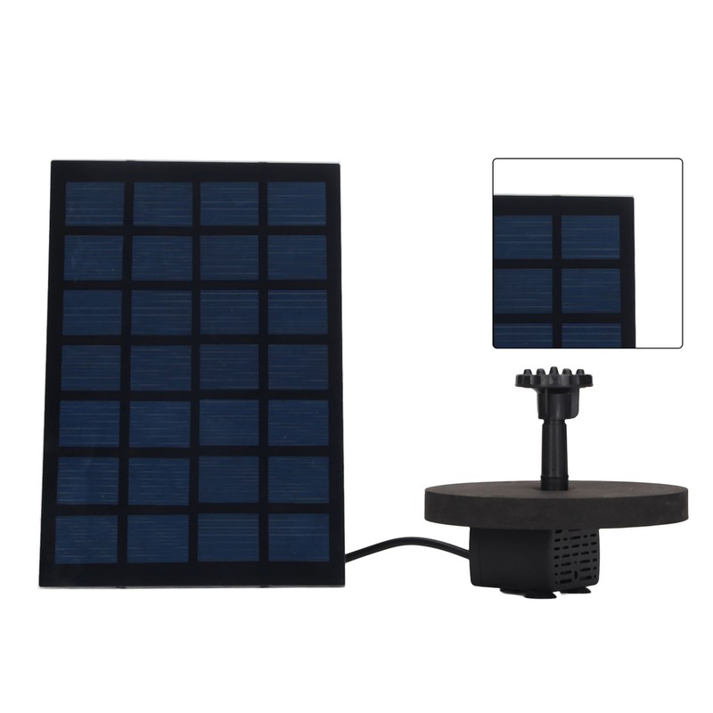 Solar Fountain Pump Direct Drive 6 Nozzles Low Power Consumption