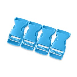 Sheriffdrink 5/8 Inch Paracord Bracelet Buckles 4 Pack, Blue - Quick Side Release Plastic Clasps for DIY Strap Craft Accessory, Small Pet Collars & Survival Gear