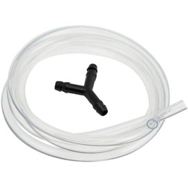 Vixen Horns 3/8" OD Clear Plastic Hose 6 Feet with Y Barbed Splitter Kit For Train/Air Horn Systems and other Suspension Applications VXK8102