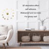DIY Wall Clock Frameless Design Self Adhesive 3D Decorative Effect