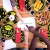 Fourluoo 96 Pcs Graduation Paper Plates Class of 2025 7