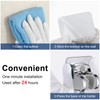 NearMoon Self Adhesive Shower Head Holder-Adjustable Handheld Shower Holder NO