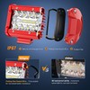 Nilight LED Light Bar 2PCS 60W 4Inch Triple Row Spot