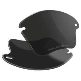 Vaep Polycarbonate Replacement Lenses for Oakley Fast Jacket XL OO9156 Sunglasses - Enhanced POLARIZED, Jet Black - Pc Polarized, Fast Jacket XL