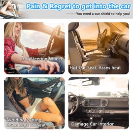 Windshield Sun Shade for Honda CRV 2023-2025, Upgrade 5 Layers Laser Car Shades for Windshield, 480T Foldable Front Window Sunshade Rhombus Lattice, Blocks UV Rays Keep Your Car Cooler