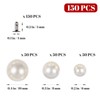 Faux Pearls Rivets Studs 150pcs Pearl Rivet Studs, White Pearls