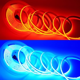 Boarda RGB COB LED Strip,Flexible LED Strip 576 LED/M Dimmable Strip Light,24V RGB COB LED Tape,5m RGB COB LED Strip for Cabinet,Kitchen DIY Lighting Project