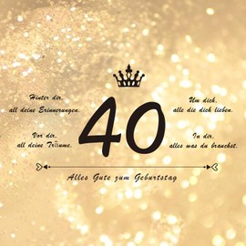 Seutgjie Seutgjie 40 Geburtstag Frau Mann Geschenk Geldgeschenke LED Flaschenlicht mit Sprche Personalisiertes Geschenk