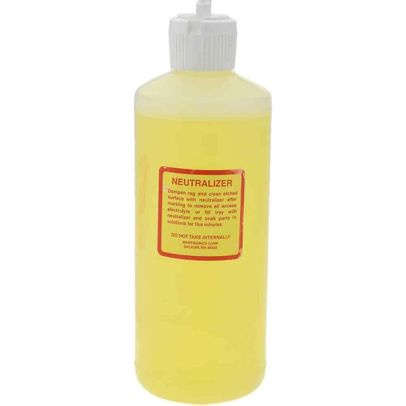 Etch-O-Matic Etcher & Engraver Neutralizer Solution: 16 oz Bottle
