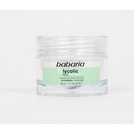 Babaria Crema Facial con Ácido Glicólico, Verde, 50 ml