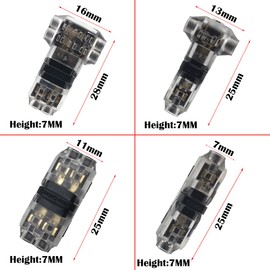 CTRICALVER Wire Connector Suit, Wire Branch Connector, Simple Quick Wire Installation, Branch Wire Connection, Fine Wire, Set of 17