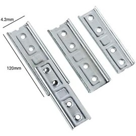 2 x Pair Concealed Headboard Panel Interlock Brackets Furniture Connector Heavy Duty Wall Mounting Fixing (2 x Pair)