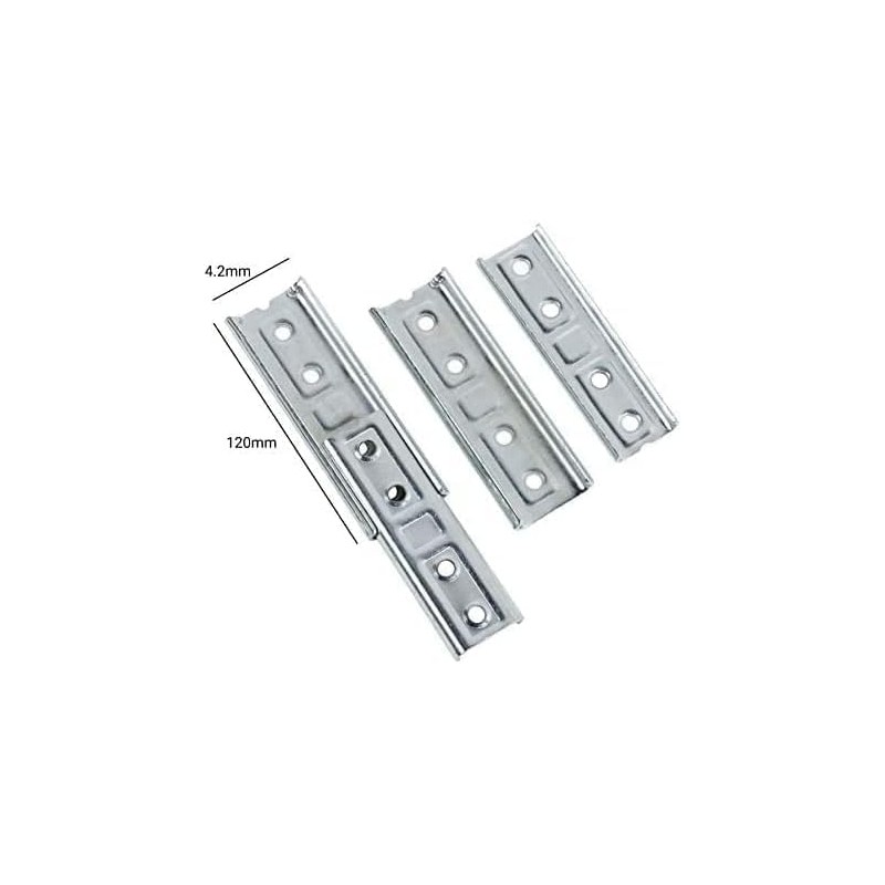 2 x Pair Concealed Headboard Panel Interlock Brackets Furniture Connector