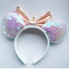 A Miaow 3D Black Mouse Sequin Ears Headband MM Glitter