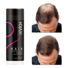 Fibras Capilares Genéricas 25g Sustituto Cabello Barba COLOR: CAFE OSCURO