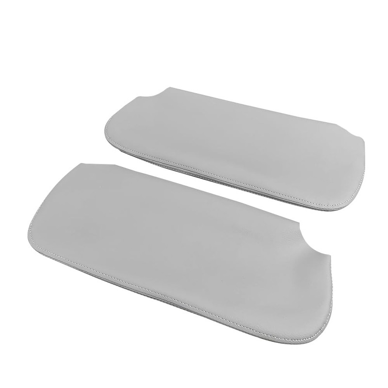 Pair of Car Sun Visor Cover Gray Fit for Chevy