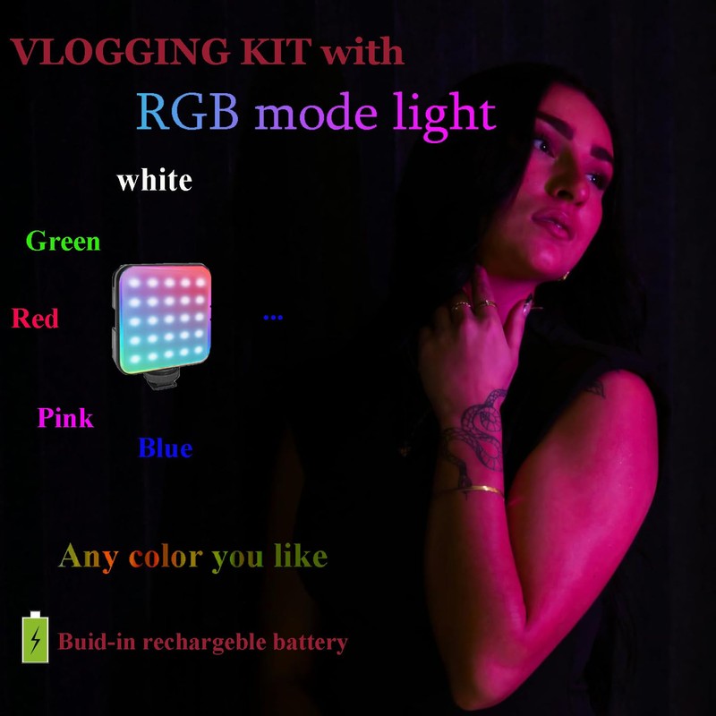 Litchitech Vlogging Kit for iPhone, Vlogging Kit for Andriod Phone,