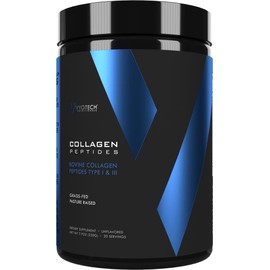 Vyotech Grass-Fed Collagen | Bovine Collagen Peptides Type I & III | Supports Skin Nails Hair Joints & Gut Health | 10g Collagen Per Serving | Unflavored | 20 Servings | 220g / 7.7 oz