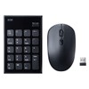 Sanwa Supply NT-WL23SETBK Wireless Mouse Set, Quiet, USB A Connection,