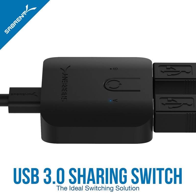 SABRENT USB 3.0 Sharing Switch for Multiple Computers and Peripherals