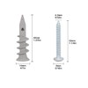 Self Drilling Drywall Plastic Anchors with Screws, Expansion Screws 100