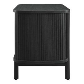 Modway Cadence Fluted 2-Drawer Nightstand in [Color] - Mid Century Modern Bedside Table with Storage - Wood Grain Accent Table - Boho Side or End Table for Living Room or Bedroom