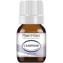Camphor Essential Oil 5 ml 100% Pure Undiluted Therapeutic Grade. for Skin, Body, Hair Growth and Aromatherapy Diffuser.