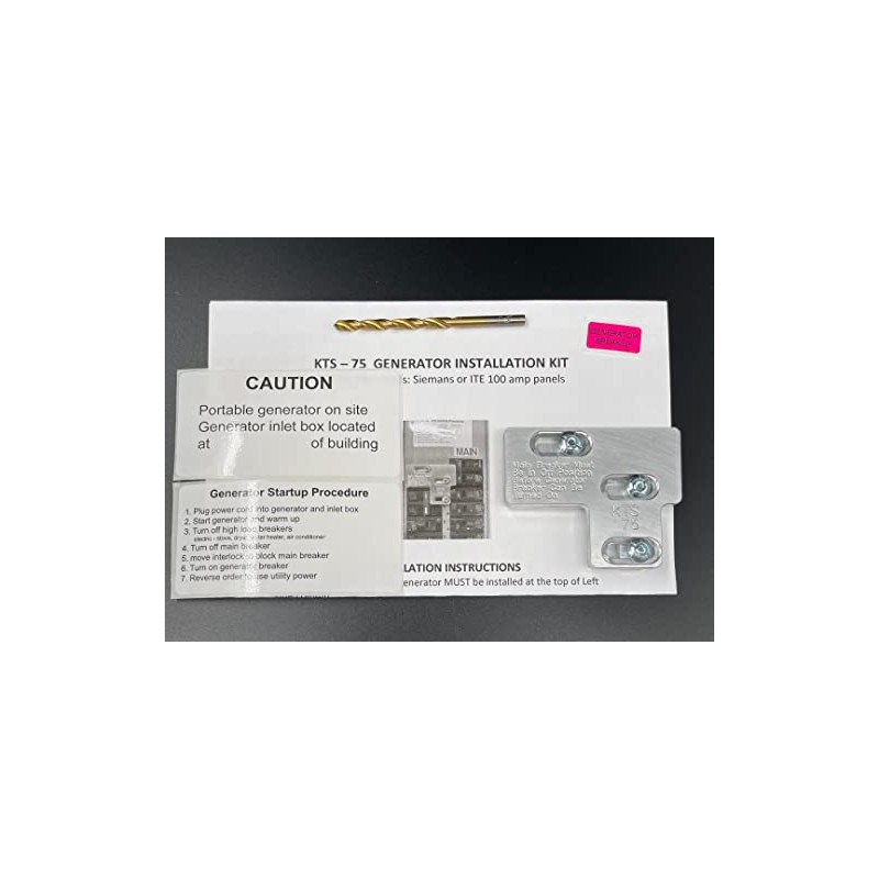 Generator Interlock Kit for Siemens Panels – WR-75, 100 Amp,